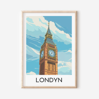 Nowoczesny Plakat z Miastem - Londyn 3