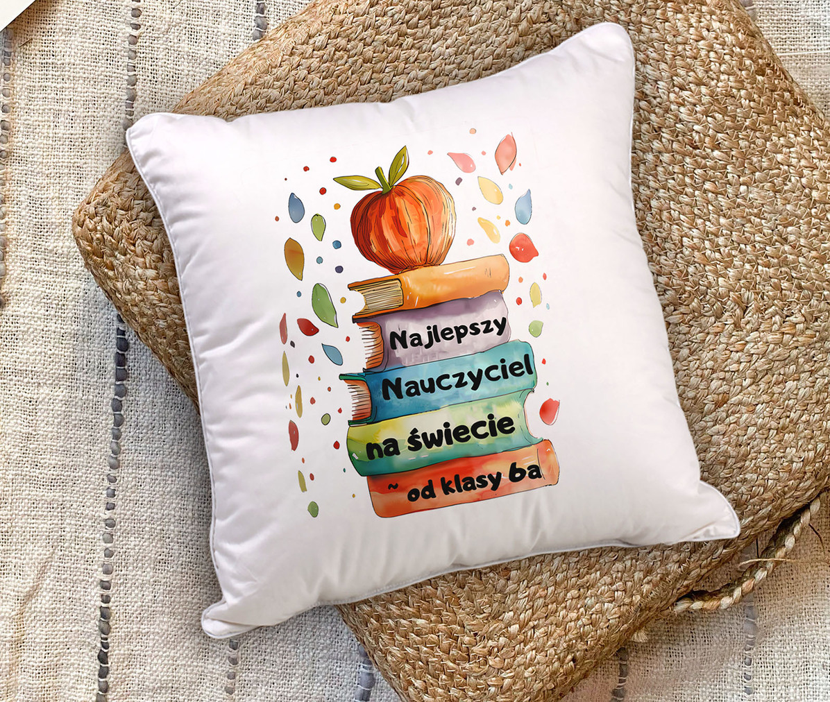 wzorRare Moments Poduszka najlepszy nauczyciel 1