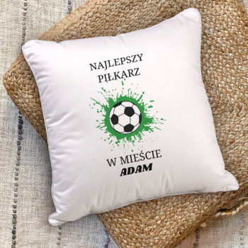 Personalizowana Poduszka - Najlepszy Piłkarz w Mieście