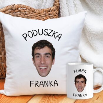 Personalizowany Zestaw Poduszka + Kubek z Twarzą