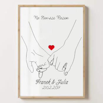 Personalizowany Plakat - Na Zawsze Razem