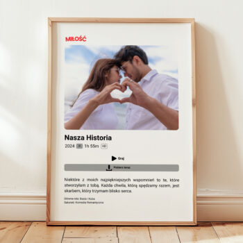 Personalizowany Plakat Filmowy - Miłość