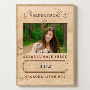 Personalizowany Plakat - WANTED