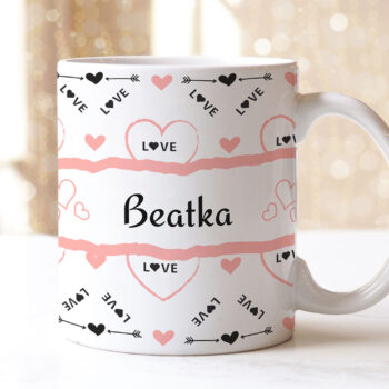 Personalizowany Kubek z Imieniem - Walentynki