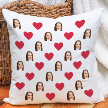 Personalizowana Poduszka - Twoja Twarz WALENTYNKI