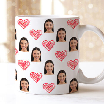 Personalizowany Kubek - Z Twoją Twarzą WALENTYNKI