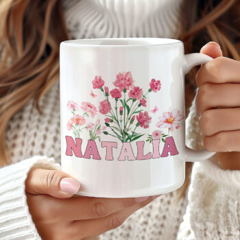 Personalizowany Kubek - Różowy Ogród