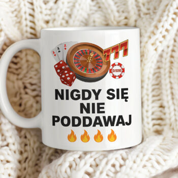 Kubek Mem "Nigdy się nie poddawaj"