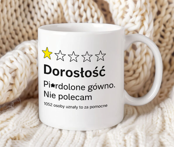 Kubek Mem – "Dorosłość: Nie polecam"